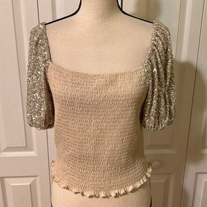 Evolutionary sequined top